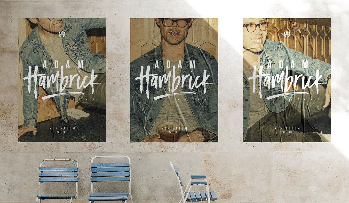Adam Hambrick Musician poster design