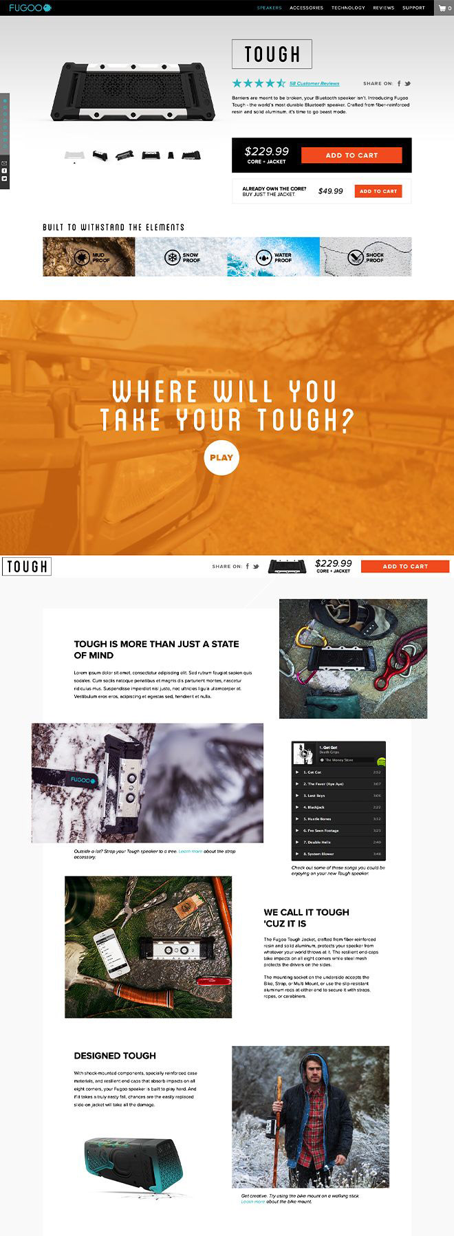 Fugoo website development