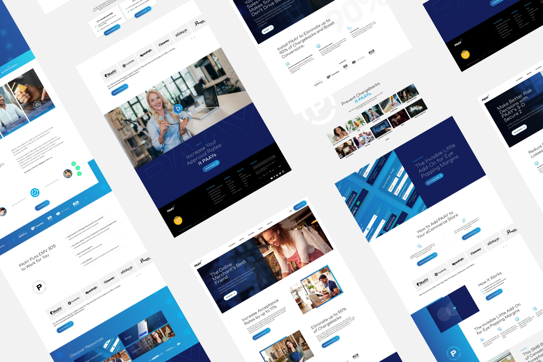 PAAY BRANDING WEB design wireframes