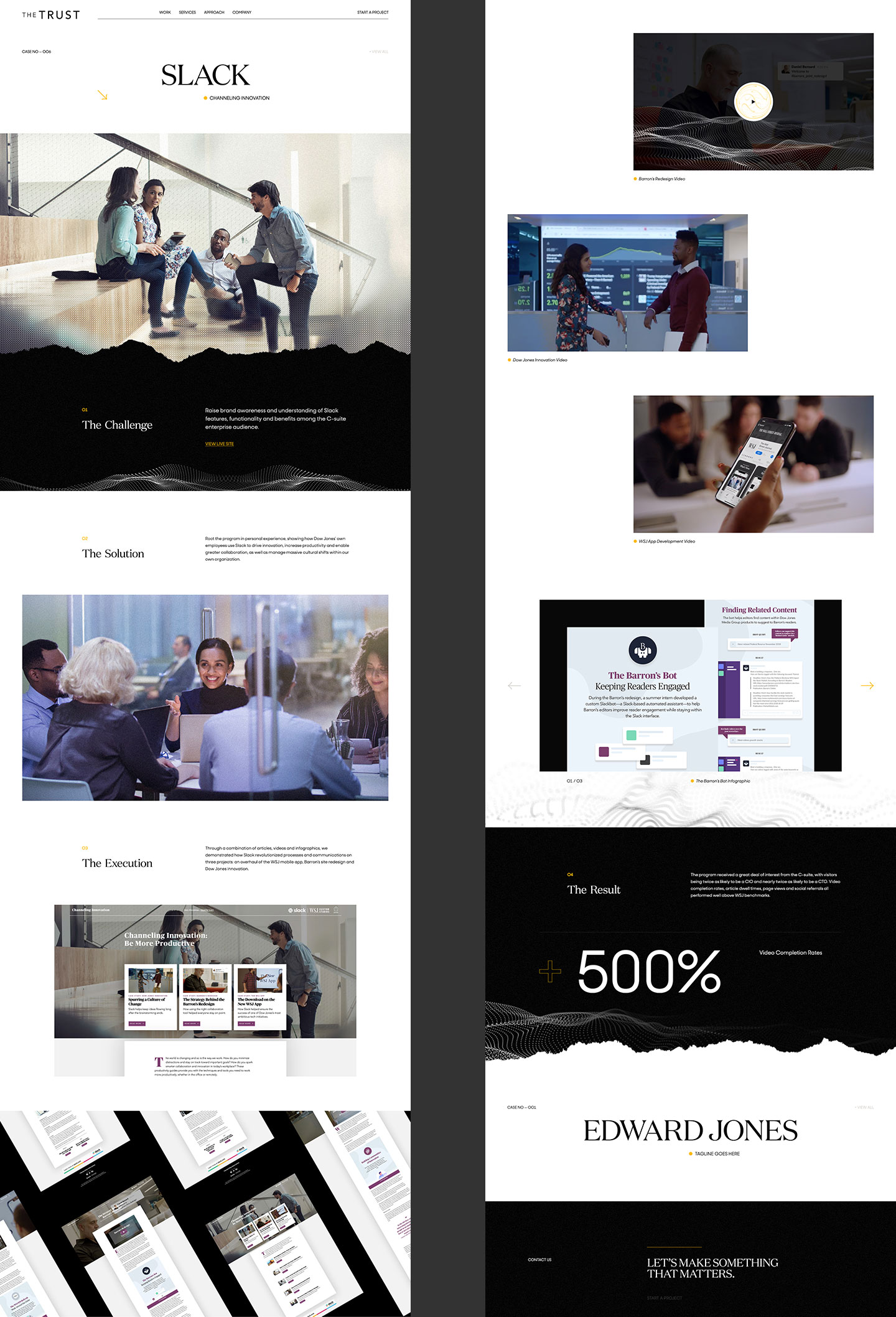WSJ Brand website design