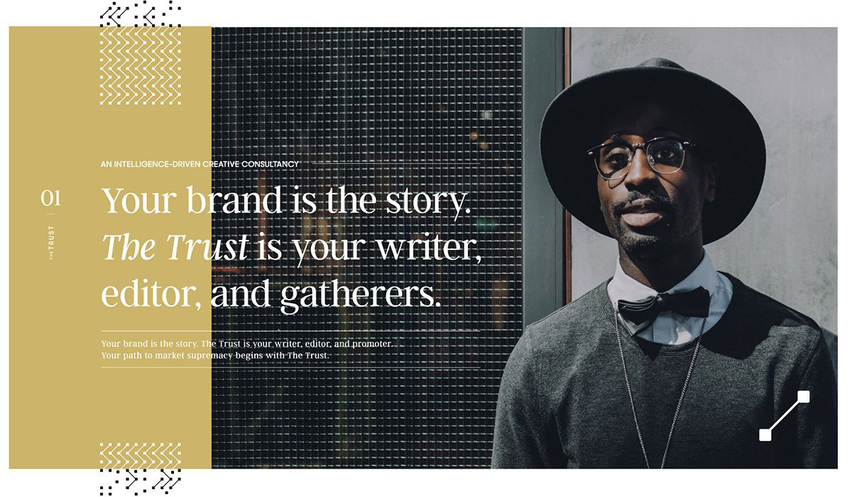The Trust branding design