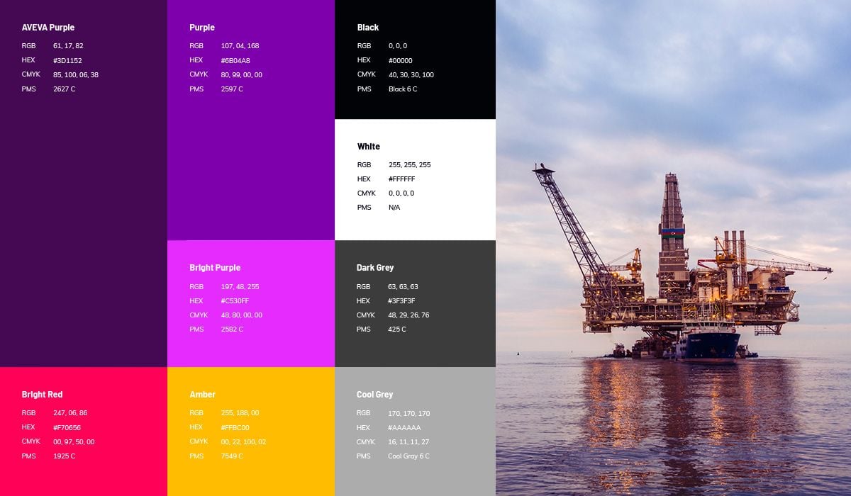 aveva brand color style guide