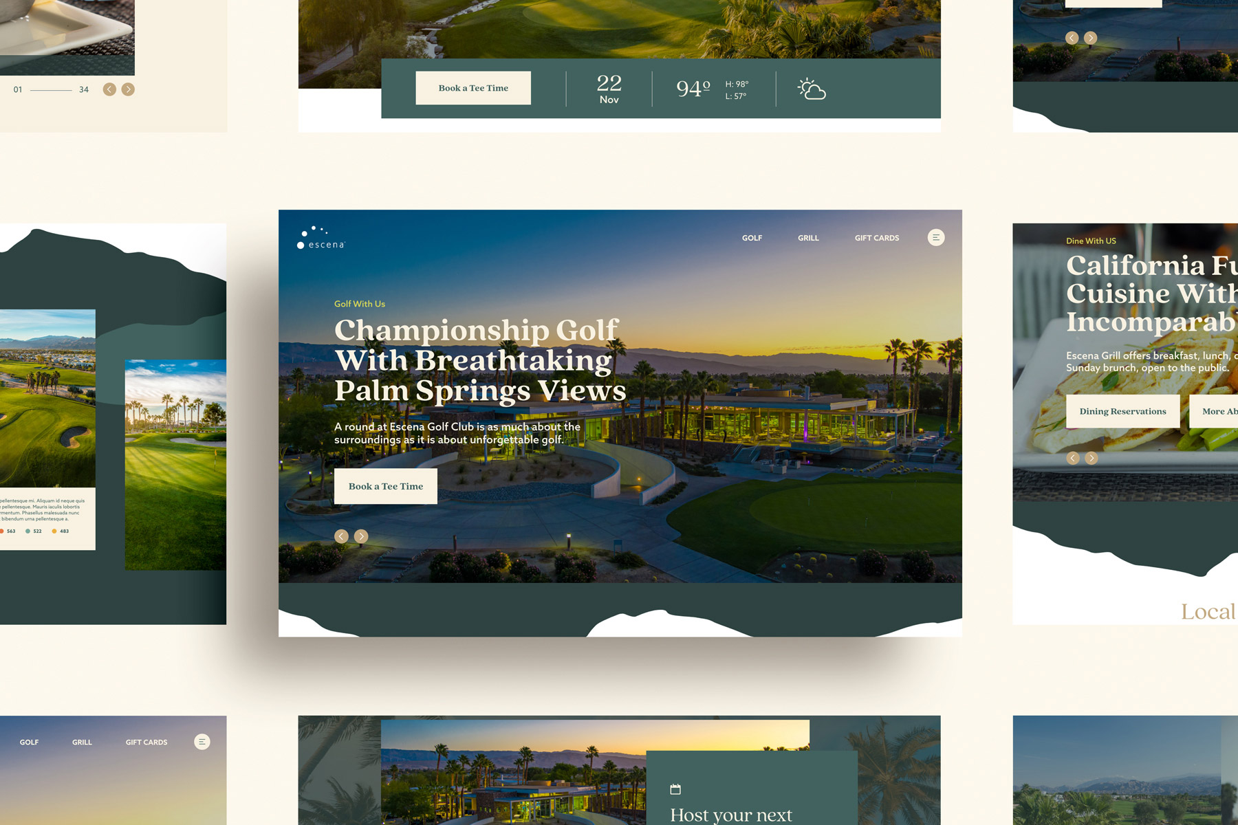 custom website design palm springs golf