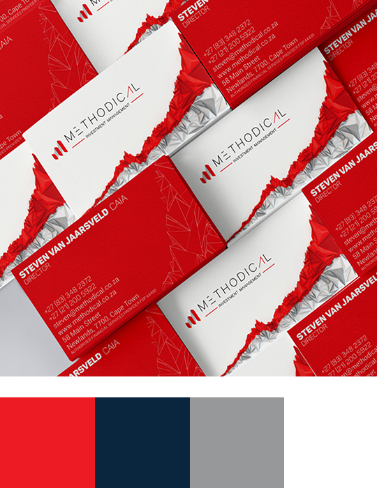 investment business card design