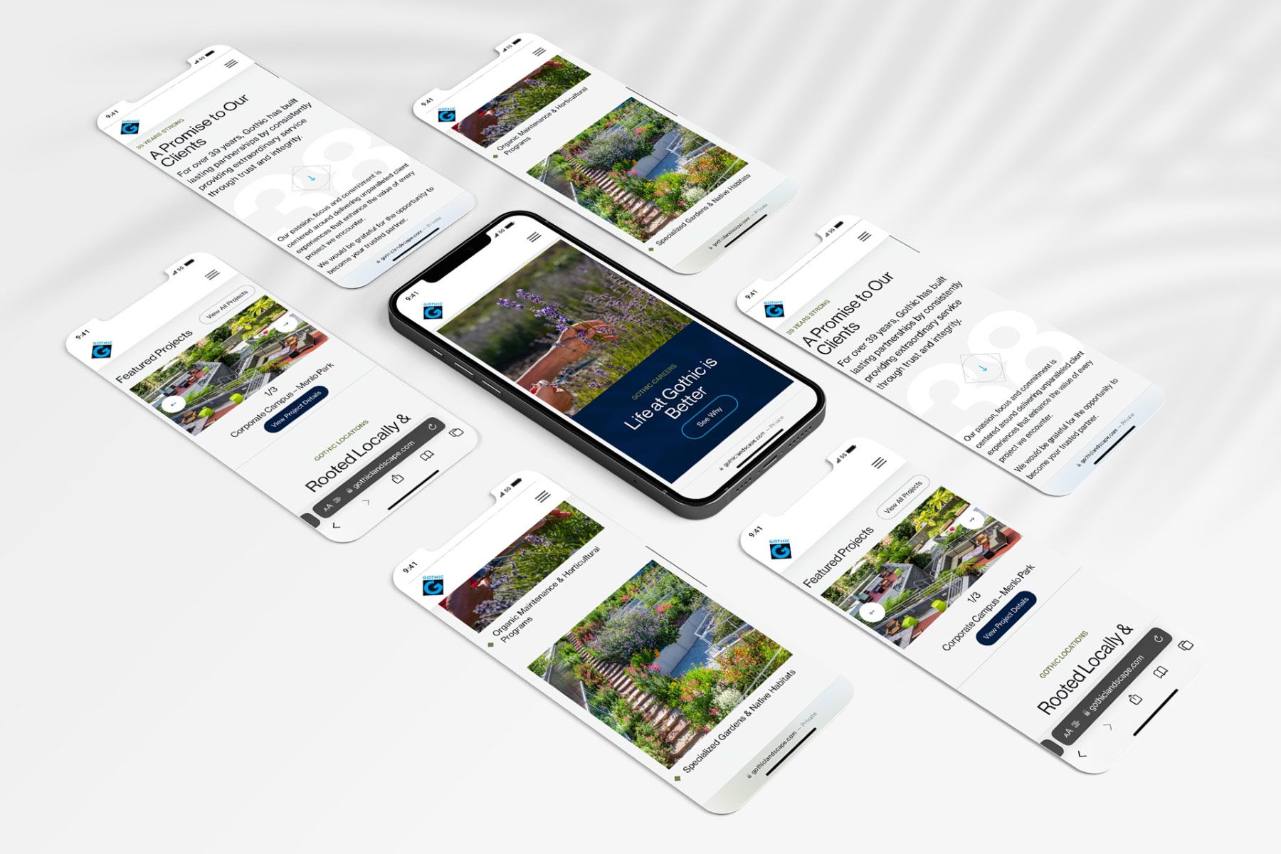 mobile development corporate website